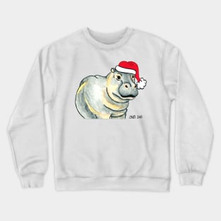 2013 Holiday ATC 17 - Ho Ho Ho Hippo Crewneck Sweatshirt